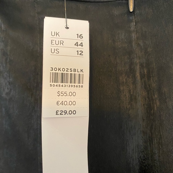 Topshop Satin Midi Slip Skirt w/ Front Slits - Picture 4 of 4